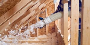 Blown Insulation in the attic